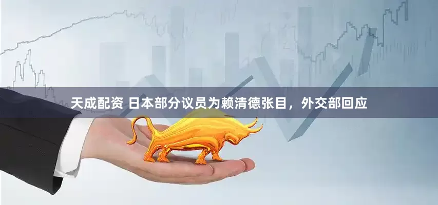 天成配资 日本部分议员为赖清德张目，外交部回应